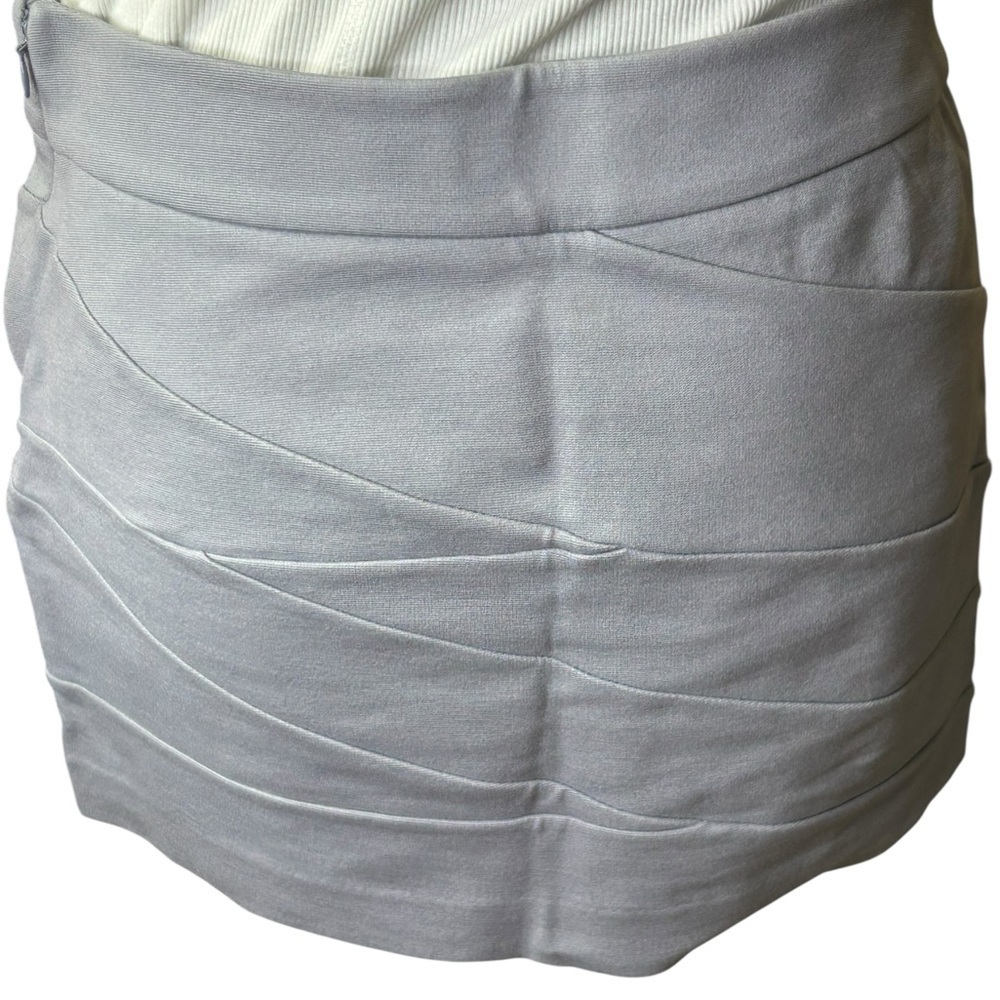 Express mini bandage skirt gray size 6 Y2K Stretch